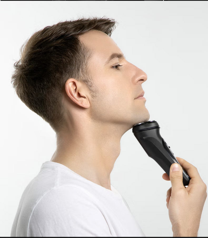 Portable Electric Shaver - USB Rechargeable, 60min Battery, Black