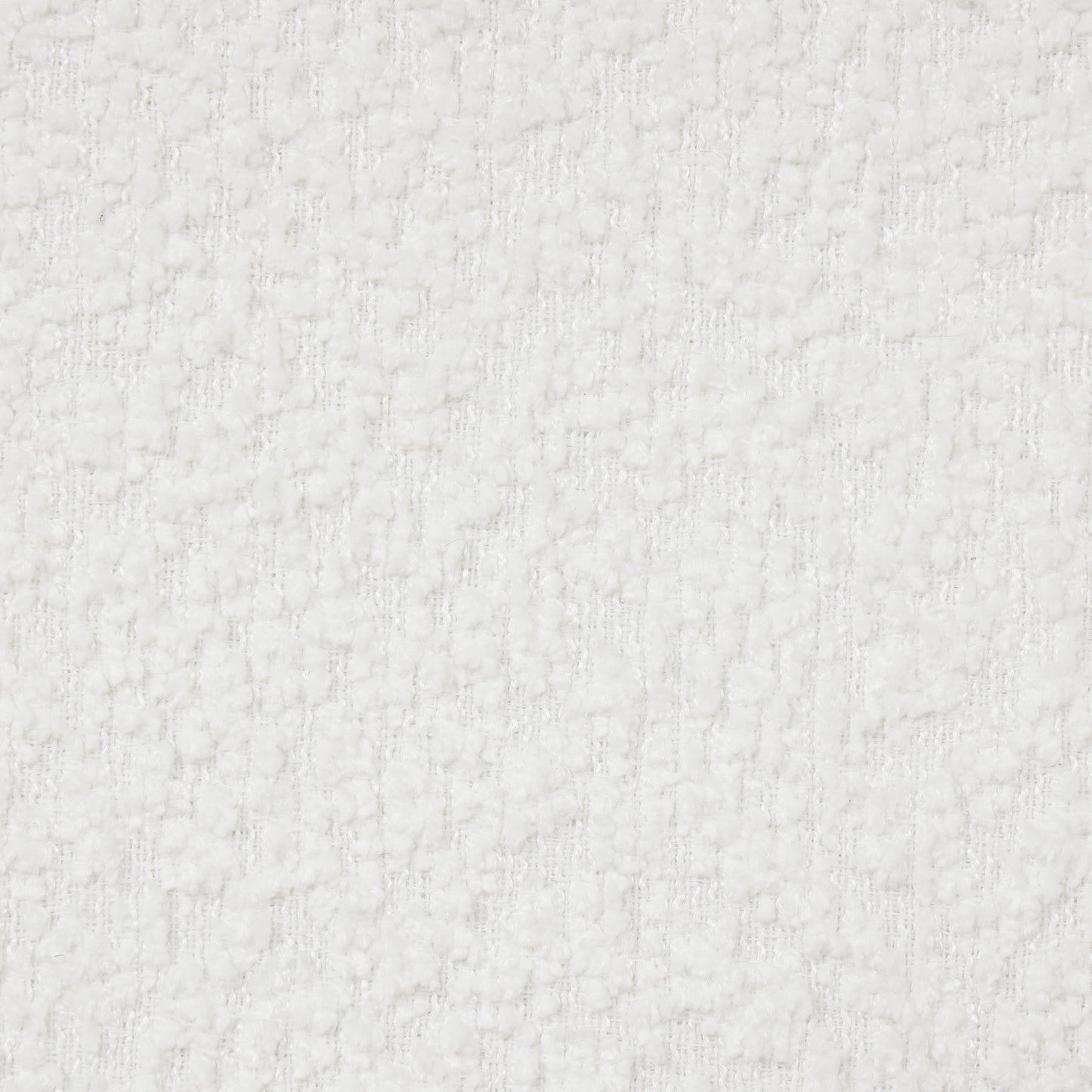 Cozy White Boucle Upholstered Bed - Full Size