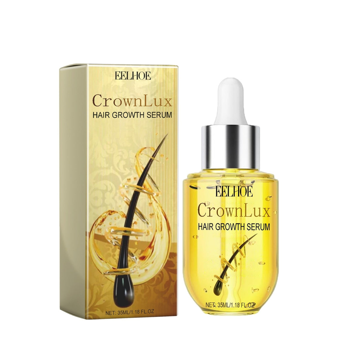 Hair Growth Serum for Thicker Hair - Hair Loss Treatment with Minoxidil & Ginseng