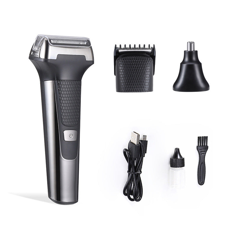 Multifunctional Electric Shaver with Nose Hair Trimmer