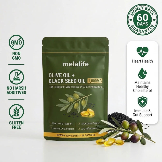 Black Seed Oil Capsules - 60 Pills for Immune Support & Skin Health