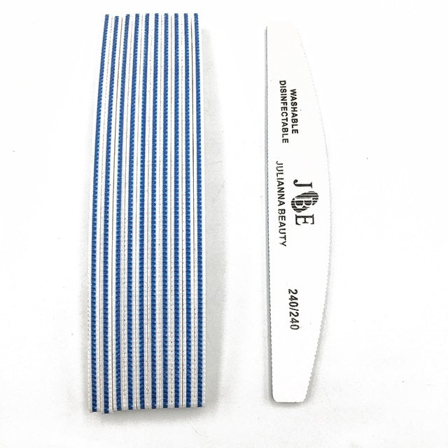 Grit Gel Nail File Set for Nail Art & Manicure - 10 Pcs