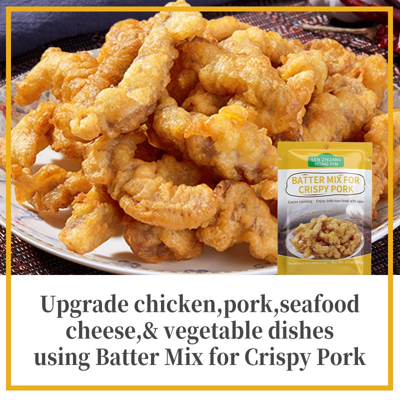 Crispy Pork Coating Mix - 3pcs for Chicken, Seafood & Veggies
