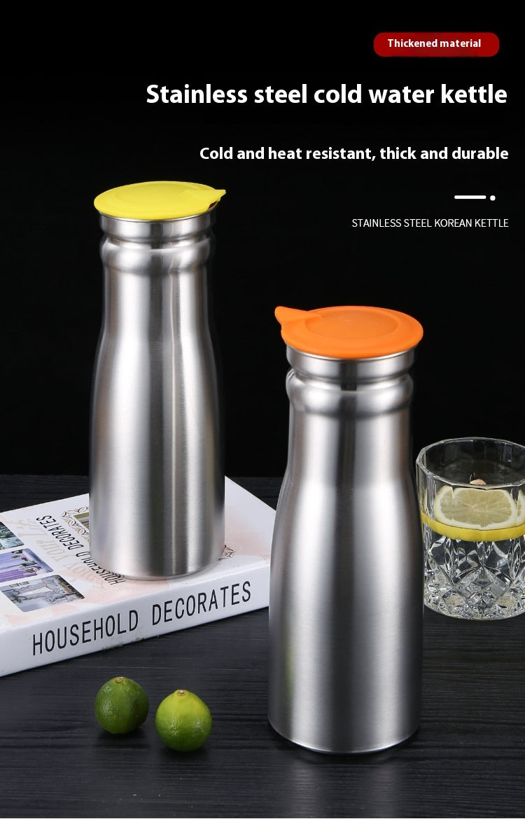 Stainless Steel Cold Water Pitcher 1000ML Multi-Color Drink Dispenser