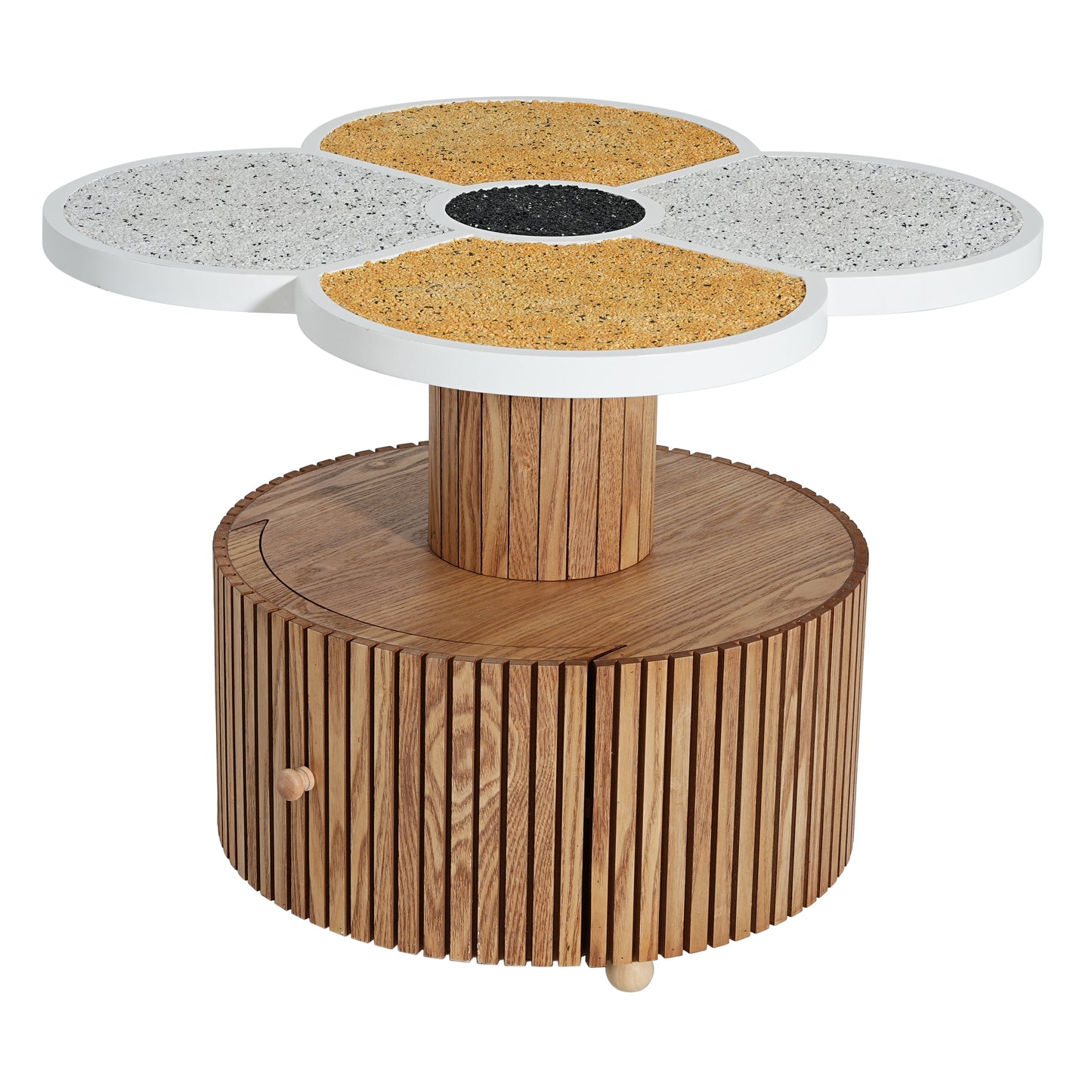 Unique Four-Leaf Clover Side Table For Living Room, Bedroom & Small