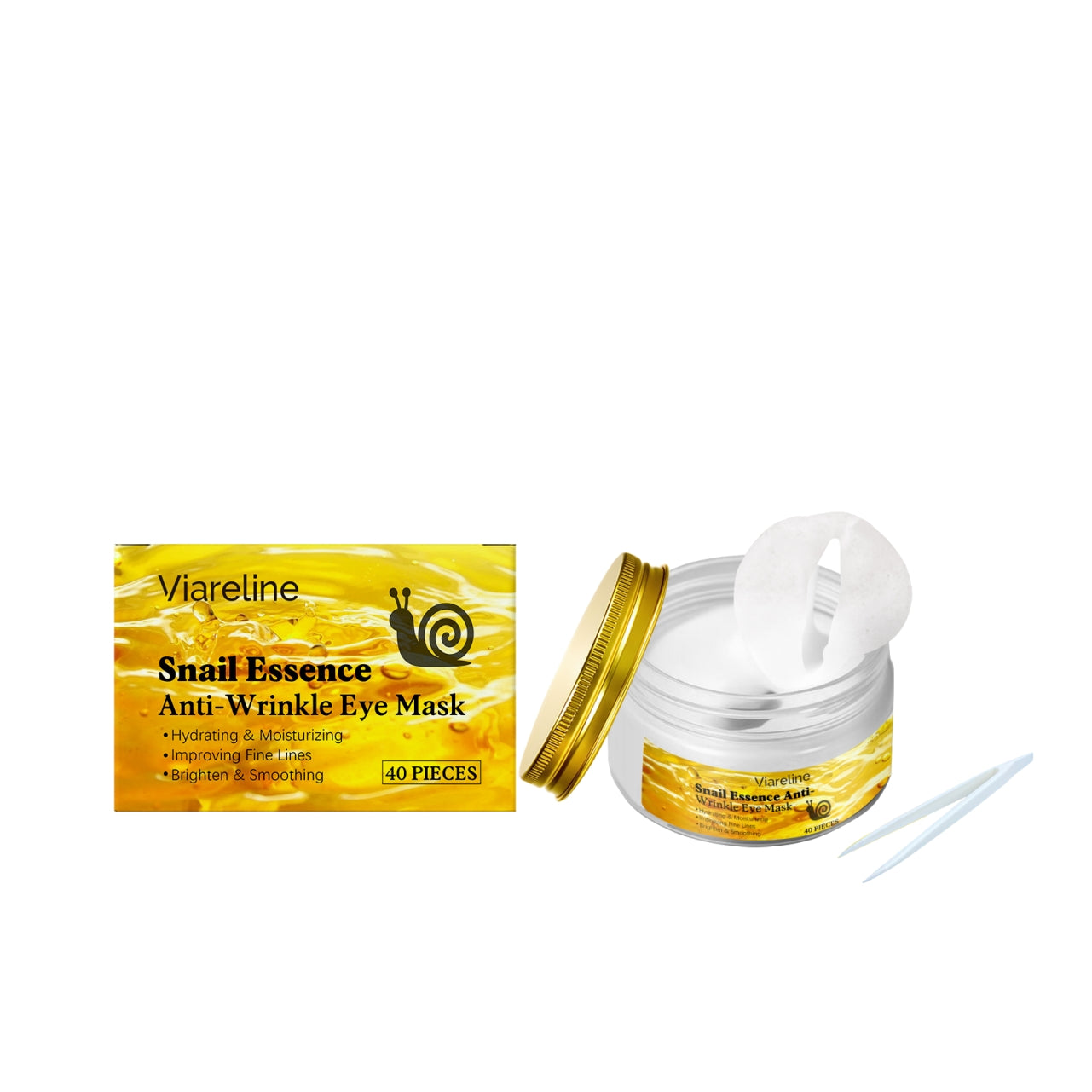 Snail Light Wrinkle Eye Mask - Hydrating Anti-Aging Eye Care