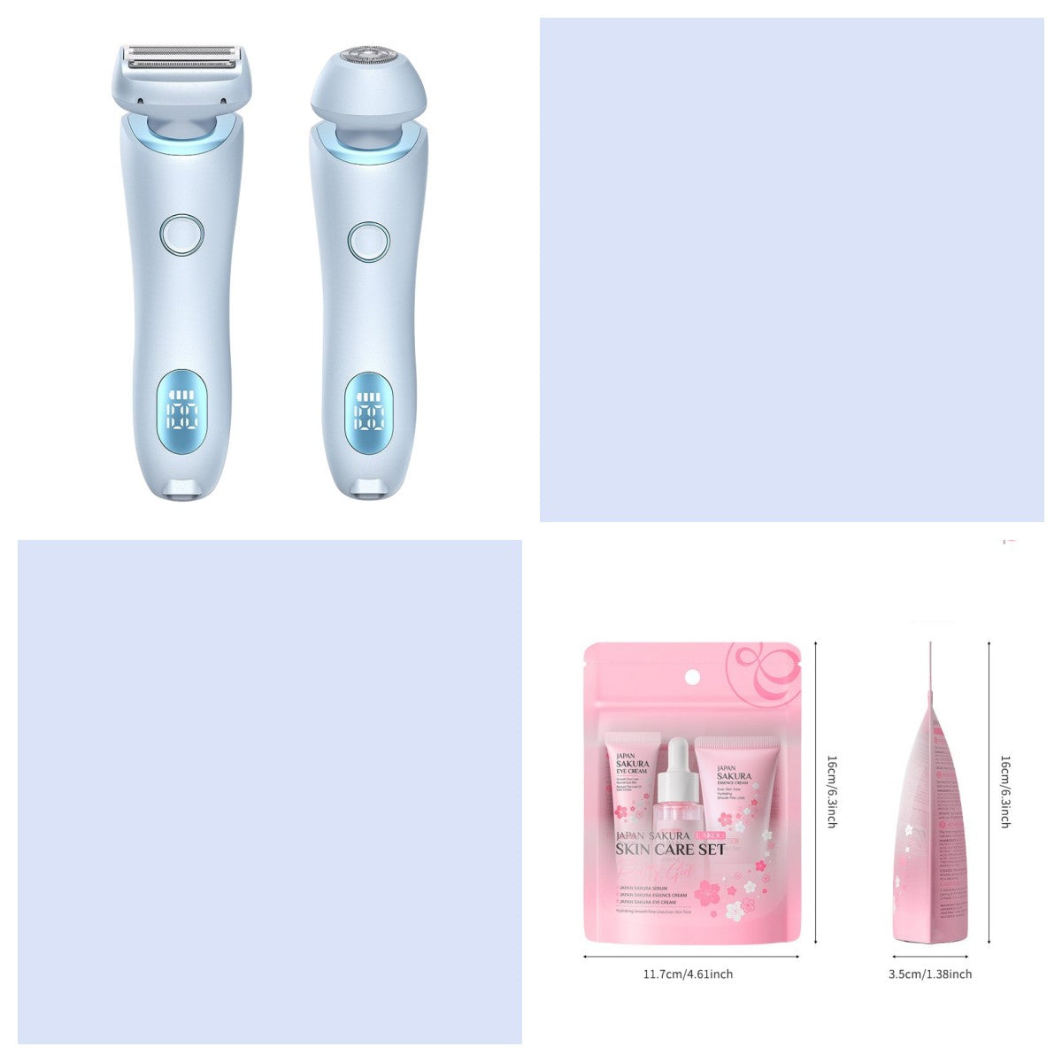 Cherry Blossom Skin Care Set - Moisturizing Facial Care 3 Pieces