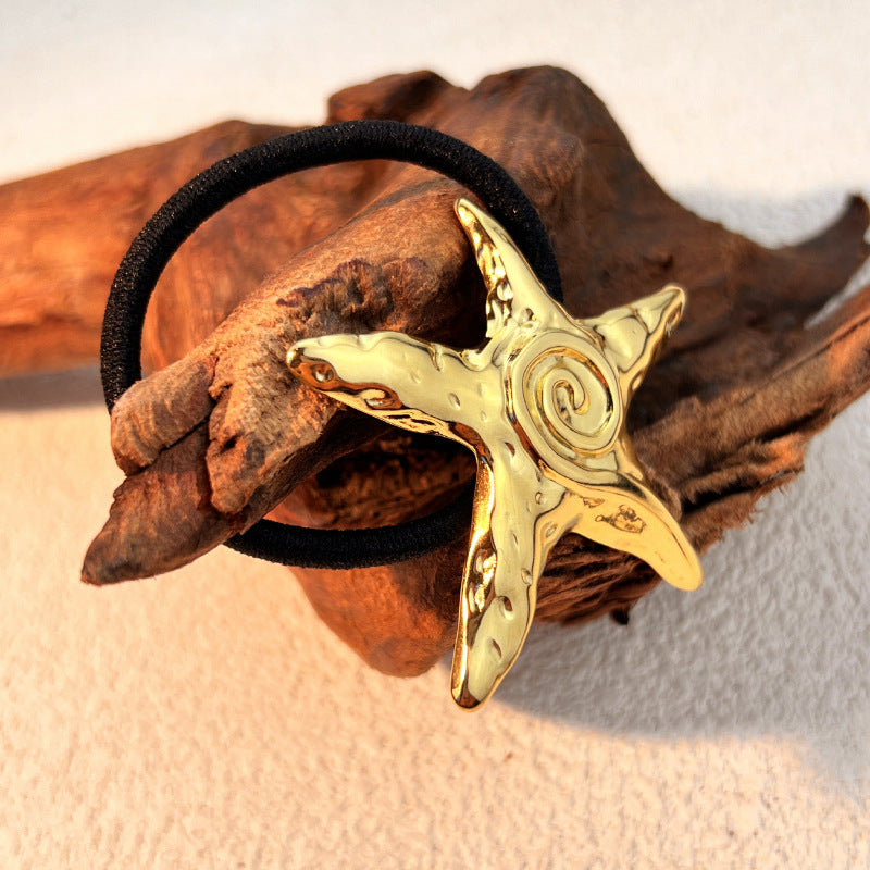 Stainless Steel Hair Band with Starfish Charm