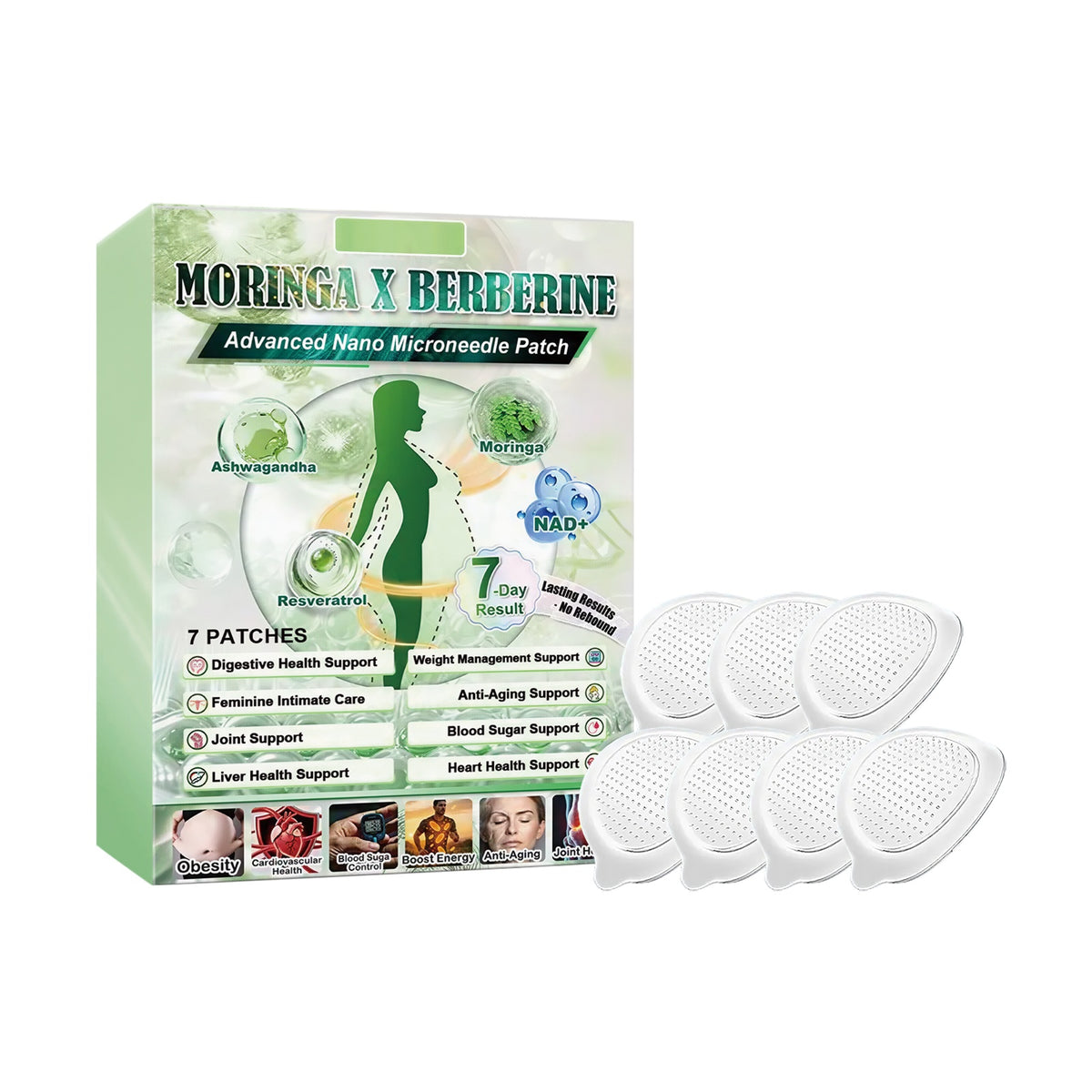 Nano Microneedle Patch 7PCS for Skin Rejuvenation and Repair