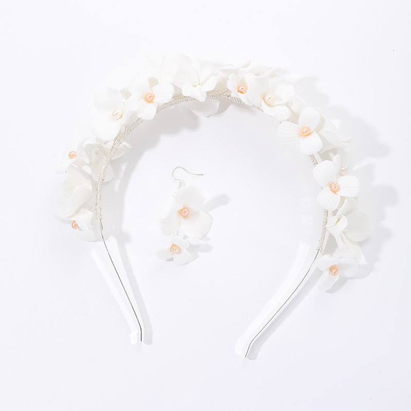 Ceramic Pearl Hairband - Handmade Hair Accessory