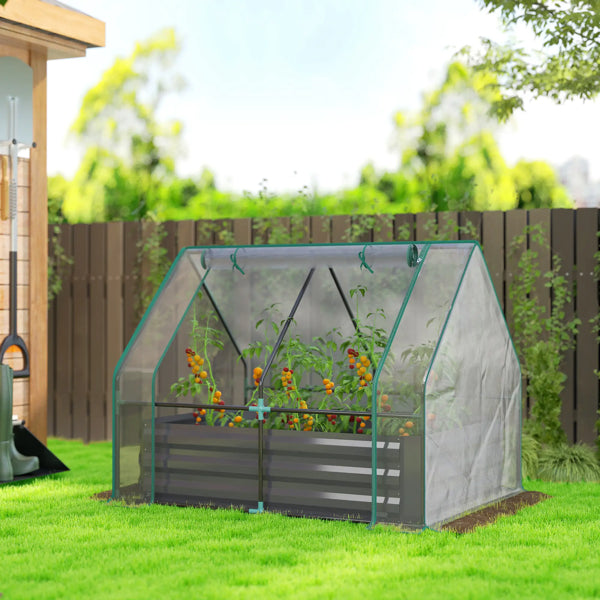 Raised Garden Bed with Mini Greenhouse - 50" x 37.4"
