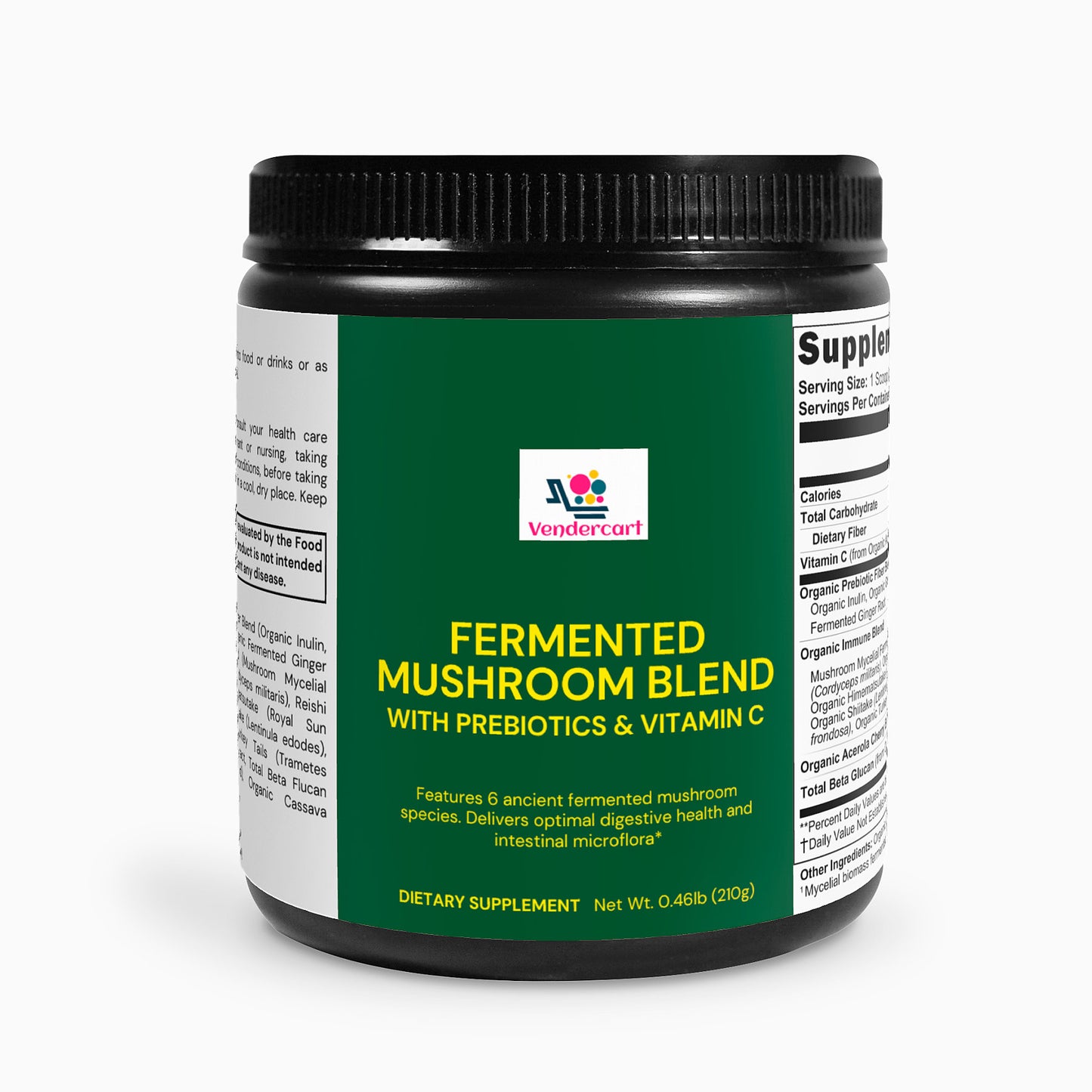 Fermented Mushroom Blend Supplement for Immune & Gut Health Support