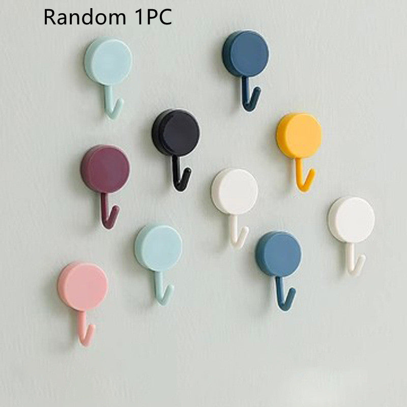 Strong Adhesive Wall Hooks Set - 10 Pcs, Load Up to 2kg, Modern Home Storage