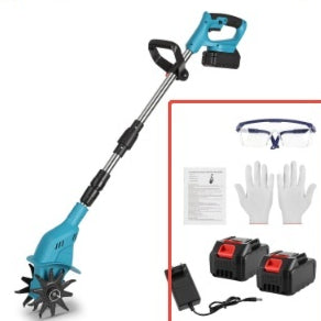 Electric Micro Tiller with Lithium Battery and Accessories