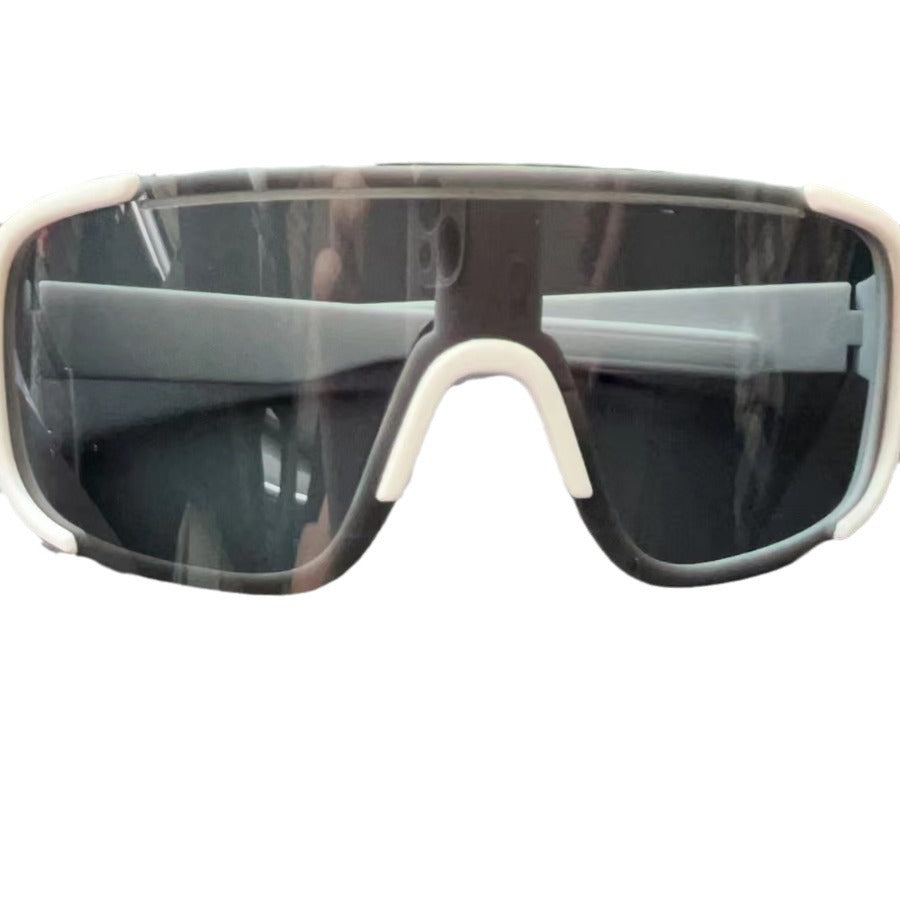 White Frame Swim Goggles - Mercury Style Swimming Eyewear - 1 Piece