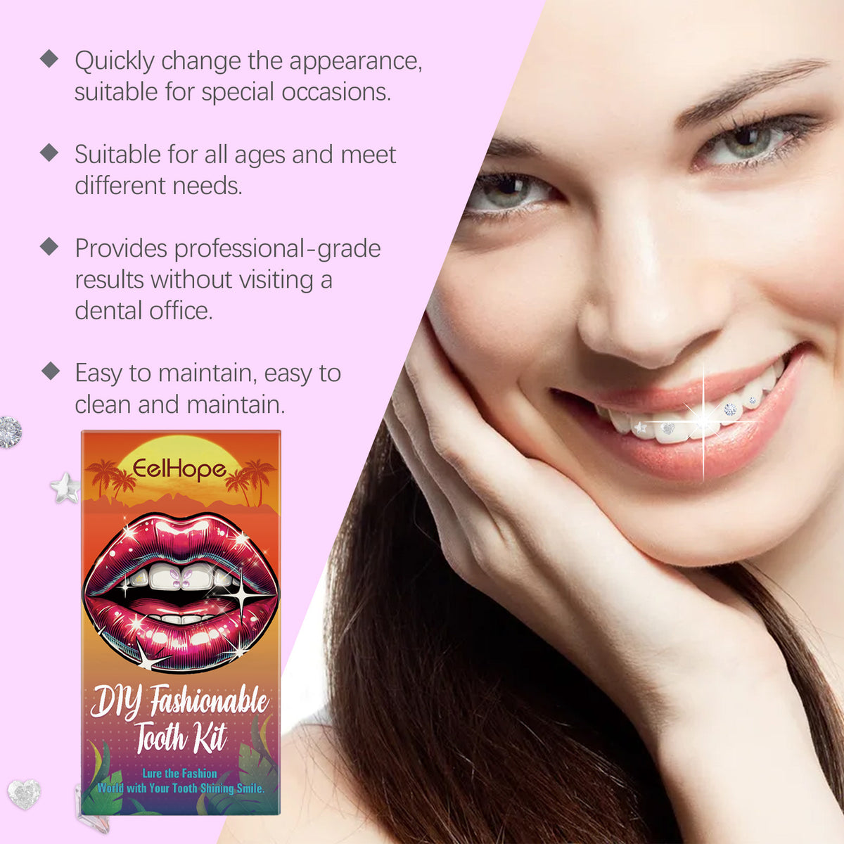 DIY Fashion Personalized Teeth Decoration Beauty Suit