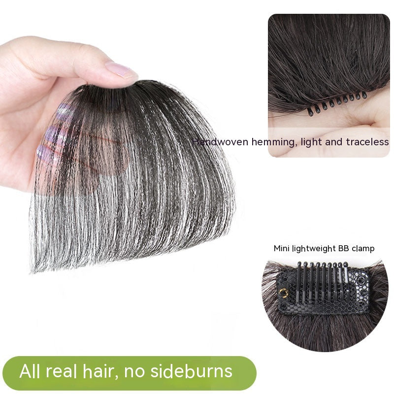 Fake Hand-Knitted Bangs for Natural Face Repair - Hair Extensions