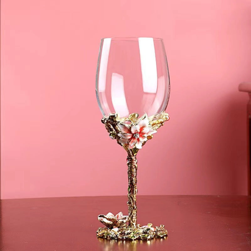 Luxury Red Wine Crystal Glass Goblet - Modern Style, Multiple Sizes & Boxes
