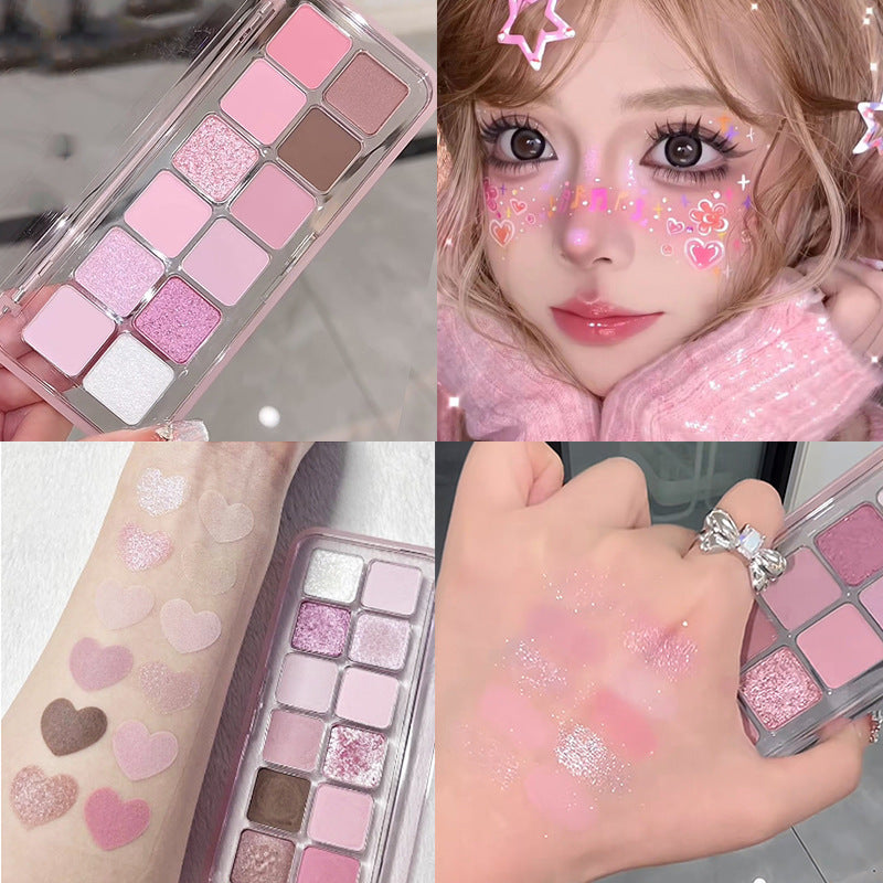 Versatile Eye Shadow Palette with 12 Colors for Makeup