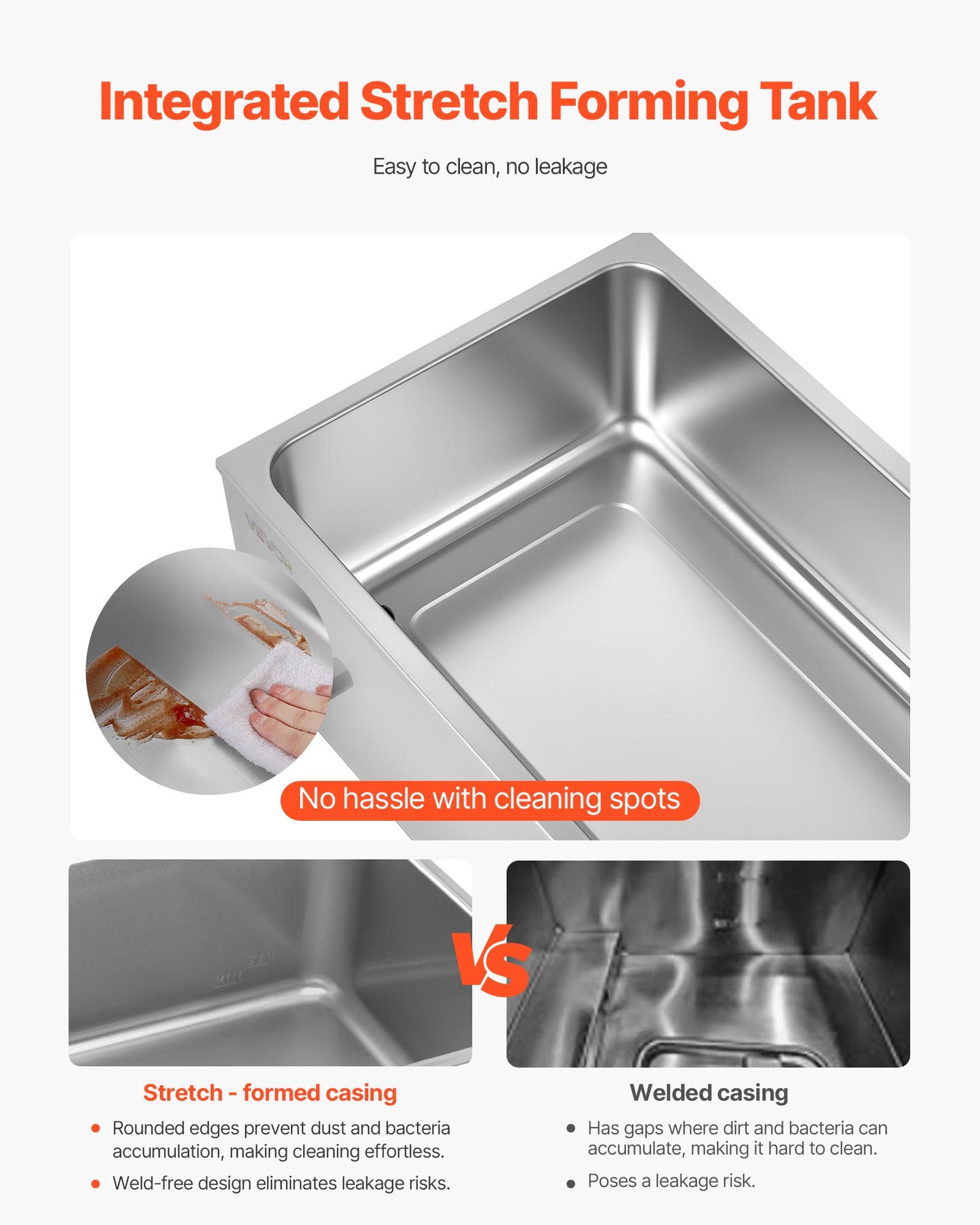 Commercial Food Warmer 5-Pan Countertop Buffet Bain Marie - Silver