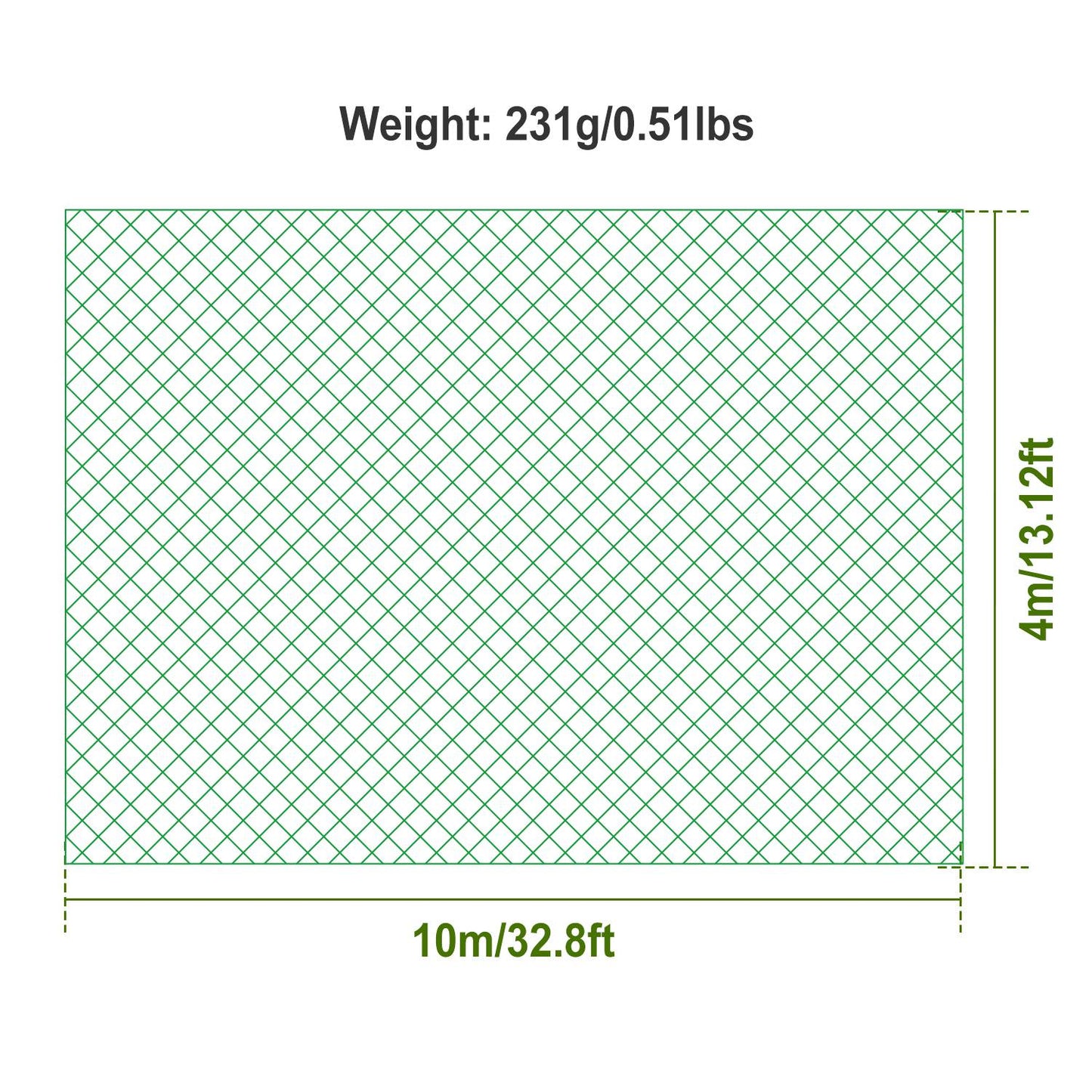 Heavy Duty Garden Netting 13x33ft Bird & Animal Protection Mesh for Plants