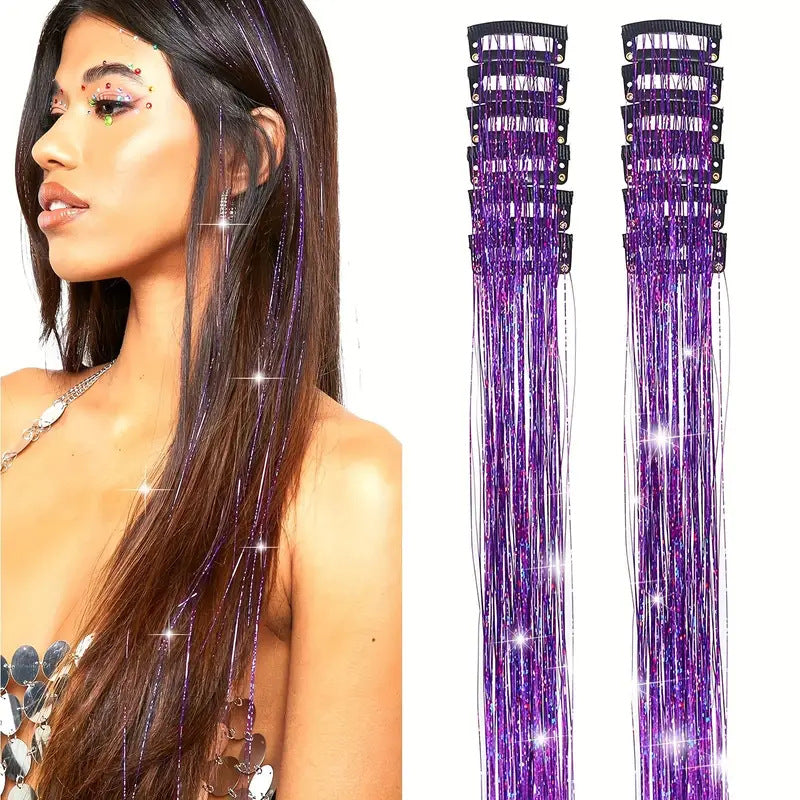 Colorful Seamless Hair Extensions - Multiple Colors