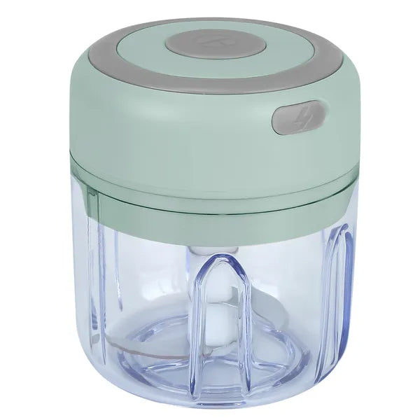 Mini Electric Garlic Chopper - 8.45oz Capacity, One-Button Operation, Pink