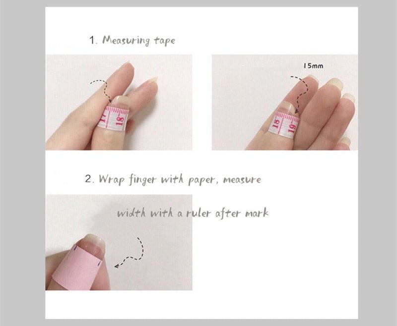 Custom Handmade Fake Nails with Nail Art Kit