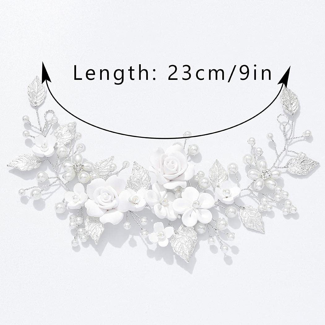 Wedding Flower Vine Pearl Hair Band