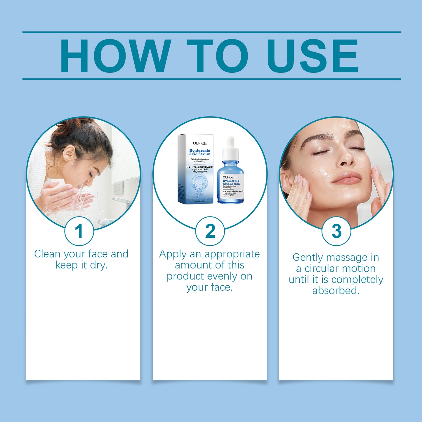 Facial Moisturizing Serum with Collagen & Vitamin B5 - 30ml