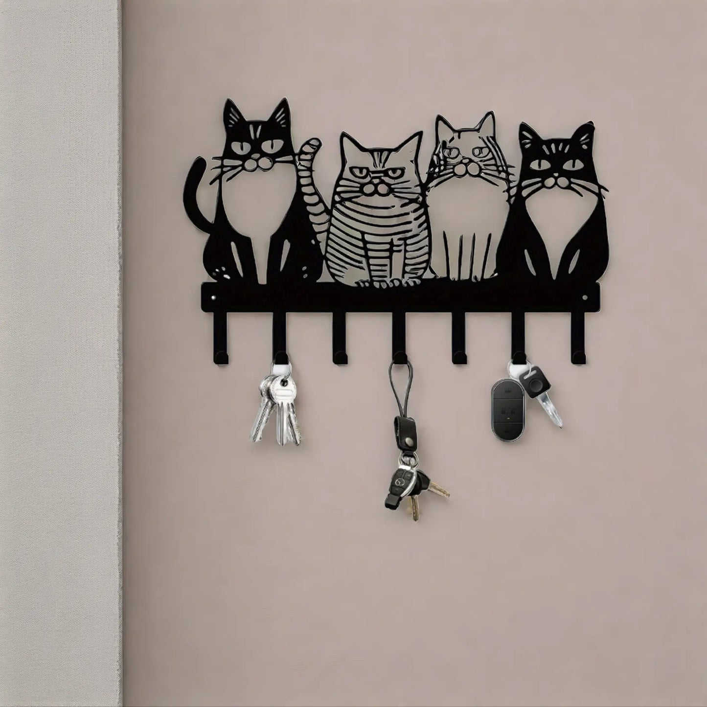 Cute Cat Wall Hooks - Adorable Kitty Decor for Farmhouse