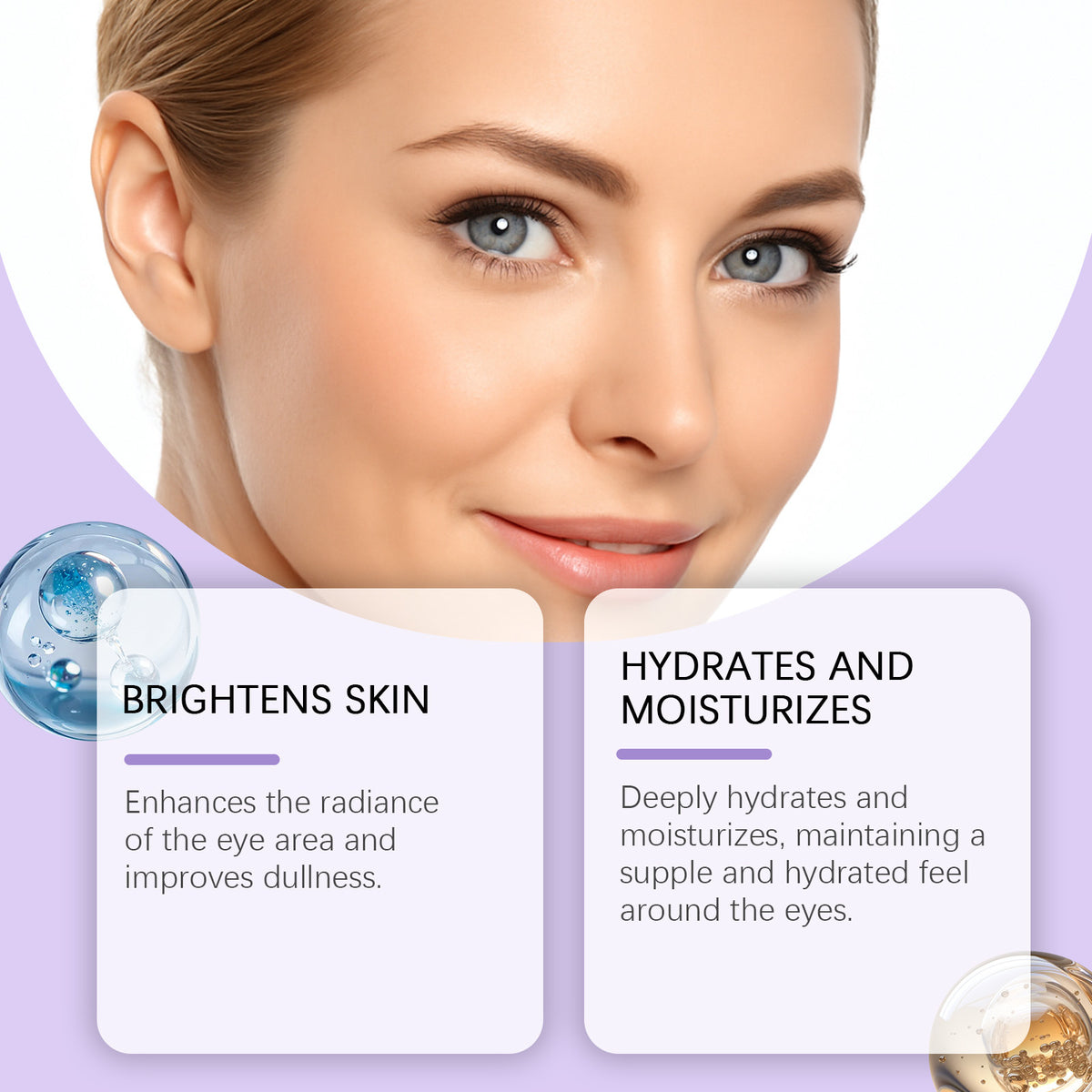 Nourishing Eye Patches with Caviar Extract for Skin Hydration & Brightening