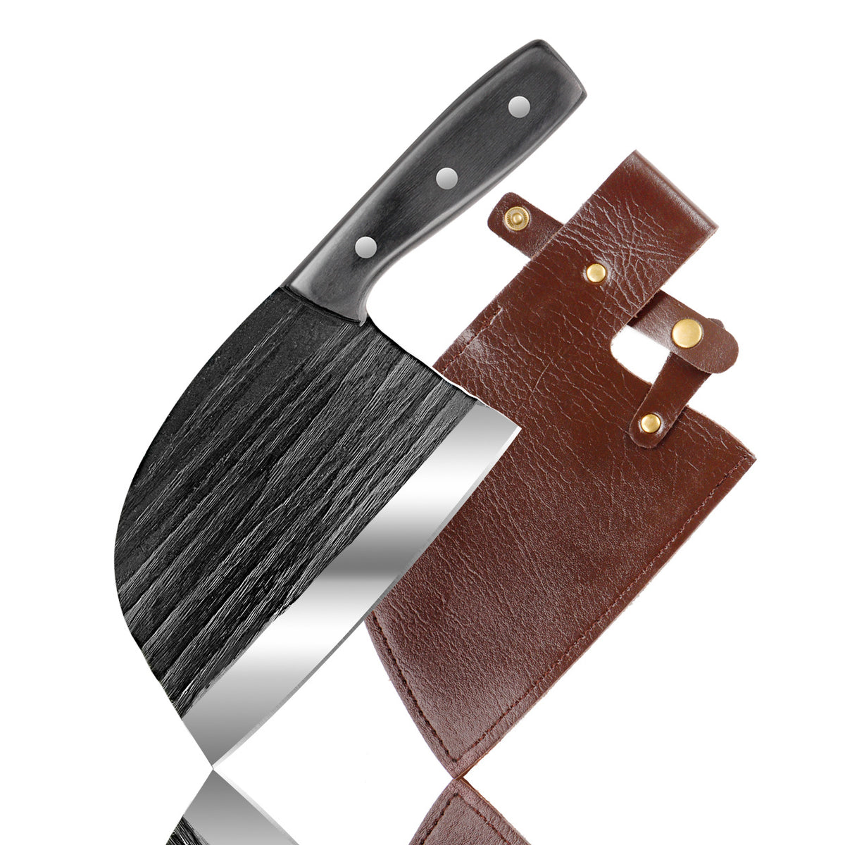 Hand-Forged Kitchen Slicing Knife - Stainless Steel Chefs Cleaver