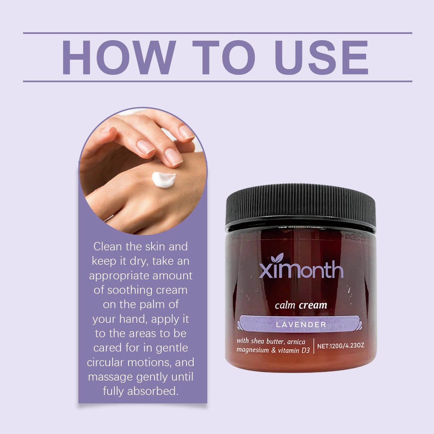 Body Soothing Cream with Shea Butter & Lavender Extract - Multiple Sizes