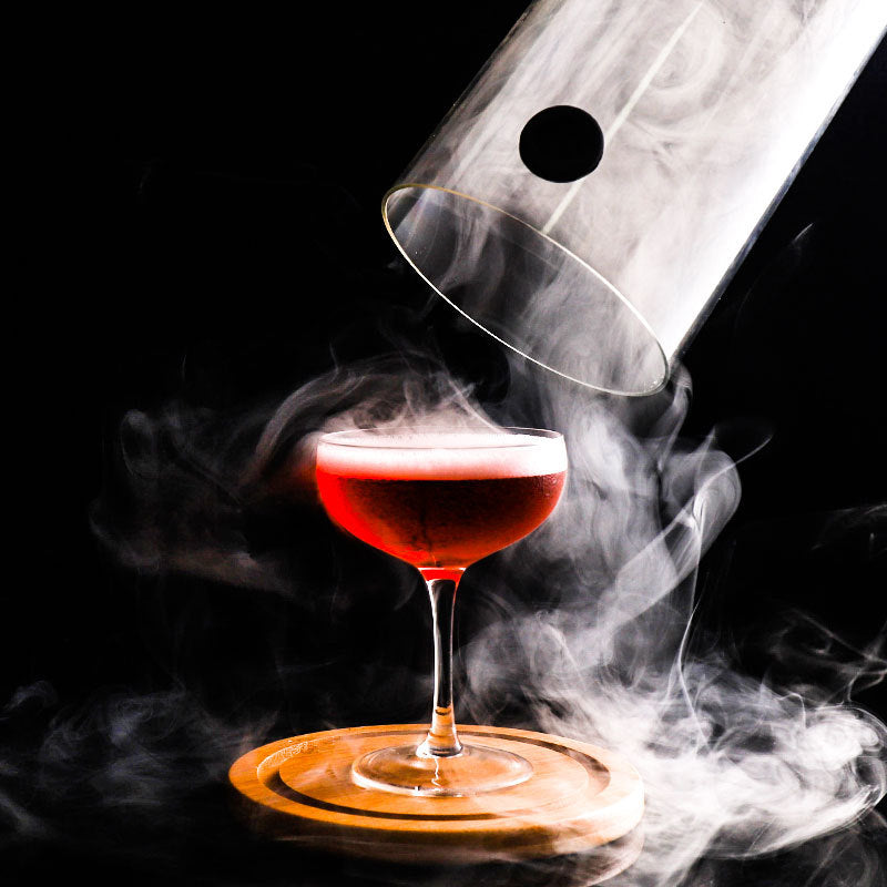 Portable Smoke Cover for Molecular Cocktail Making - Transparent Plastic Dome