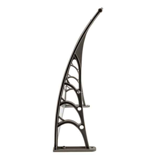 Door & Window Rain Cover Canopy - White & Gray Bracket