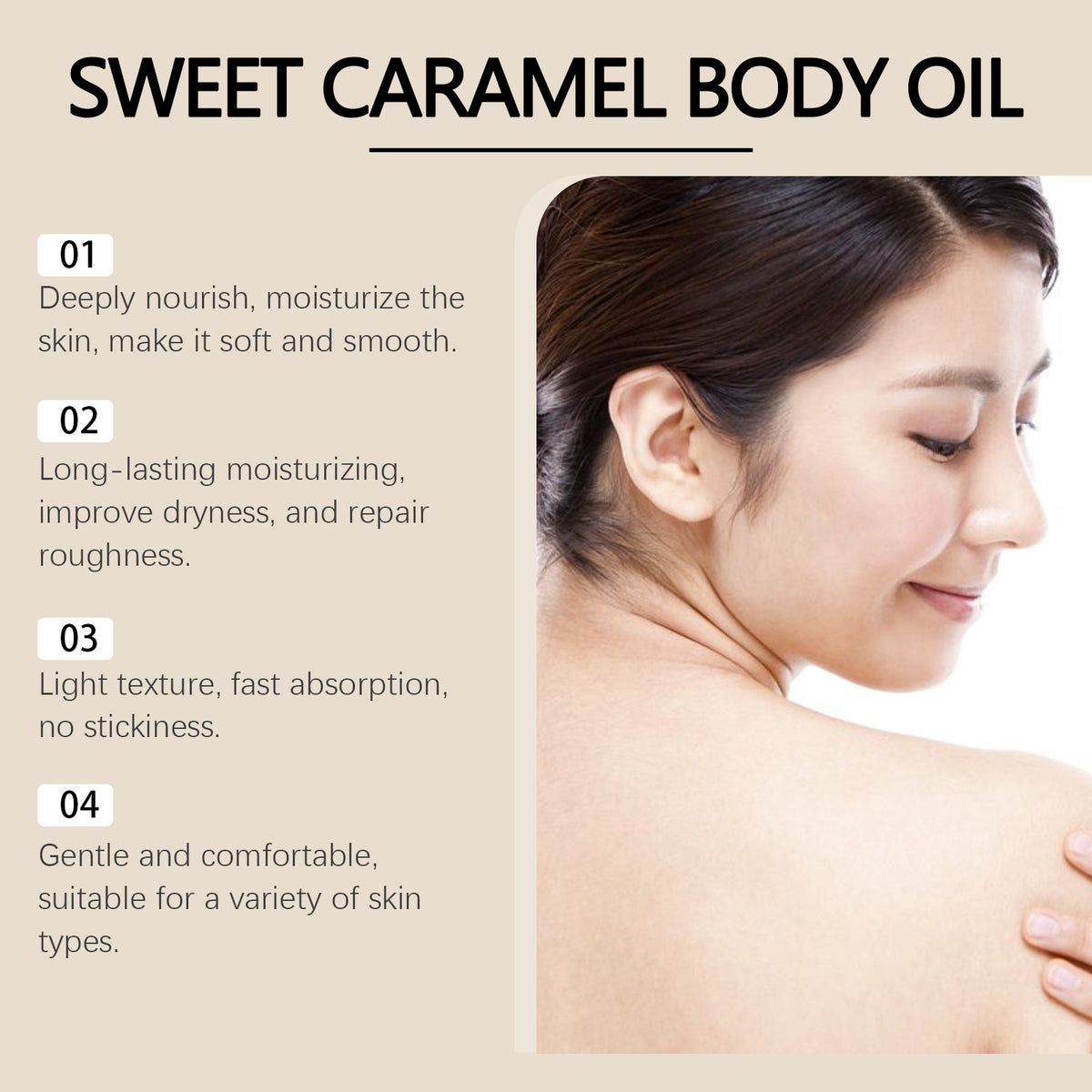 Caramel Body Moisturizing Treatment Oil Care