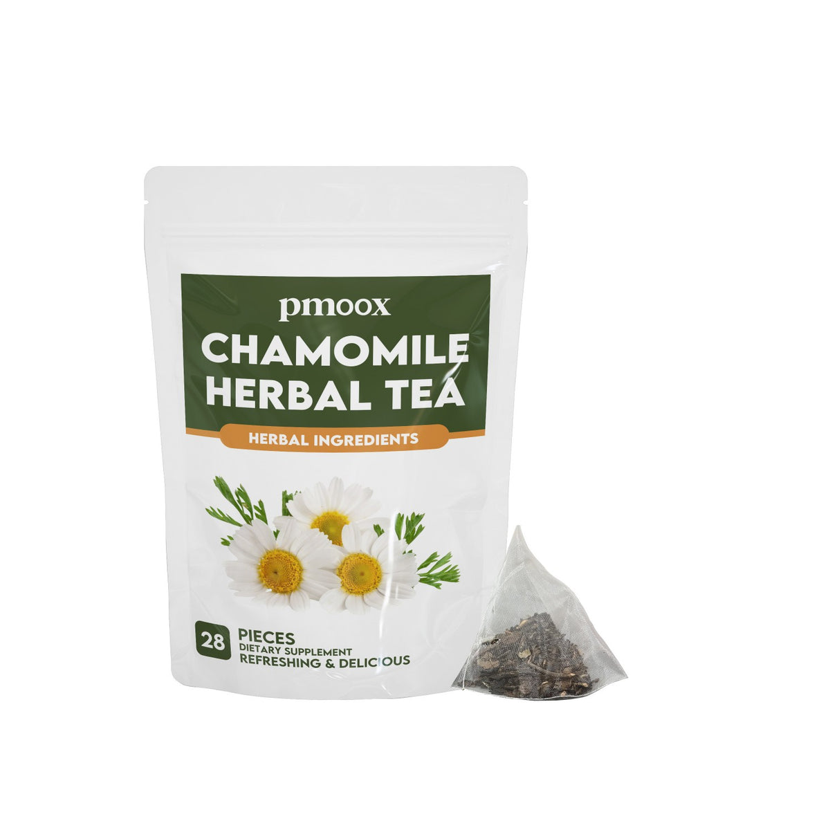 Chamomile Leaf Herbal Tea - 28 Pieces Natural Relaxation Infusion