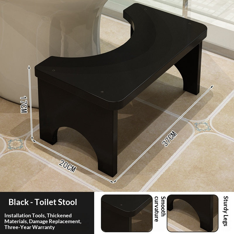 Children's Bamboo Toilet Step Stool with Non-Slip Surface - Eco-Friendly Kid's Bathroom Aid