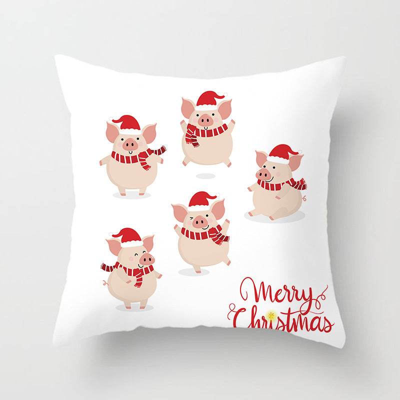 Nordic Christmas Pillow Cover 45x45cm - Home Decor Cushion Case