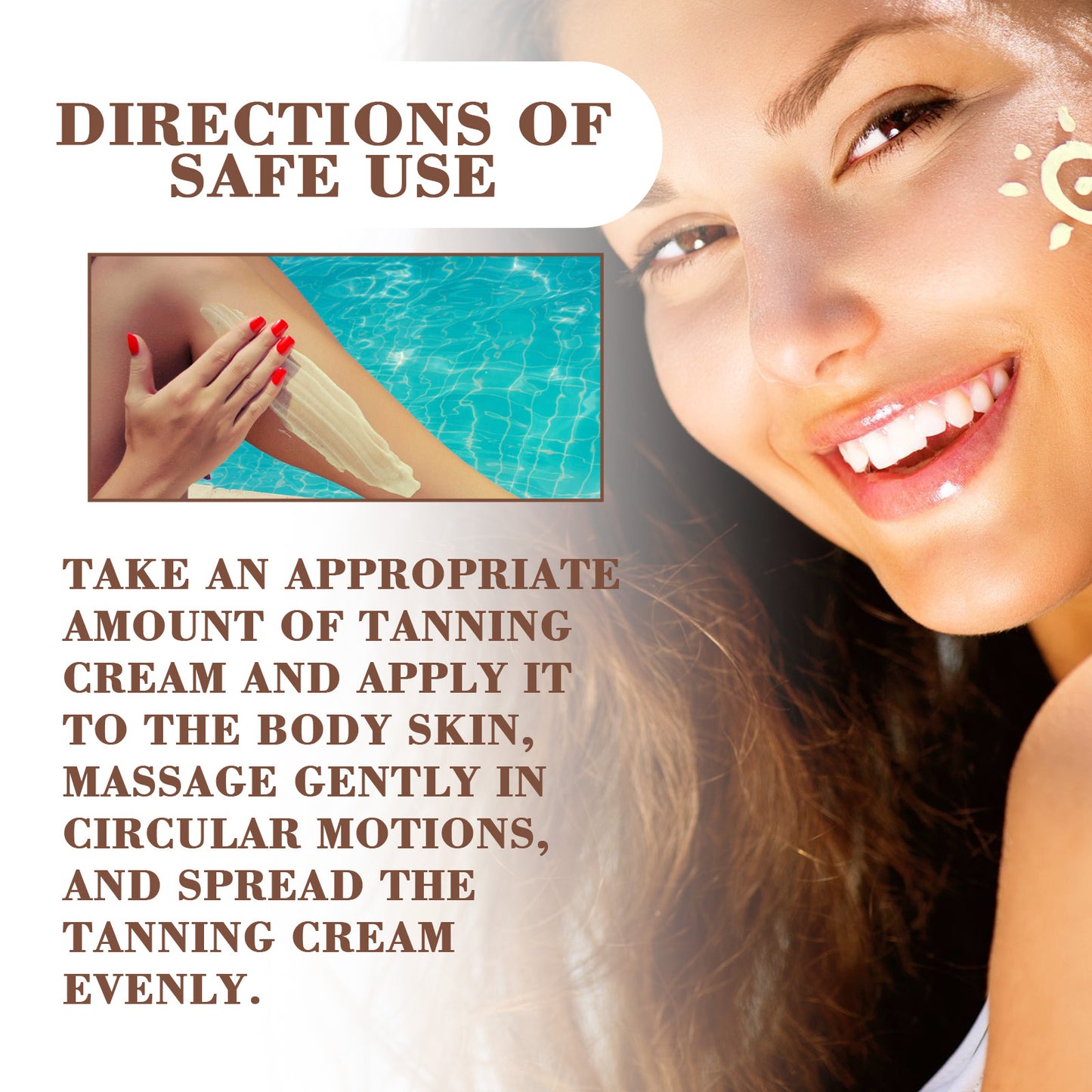 Natural Tanning Accelerator Cream with Coconut Oil & Vitamin C - 80g/96g