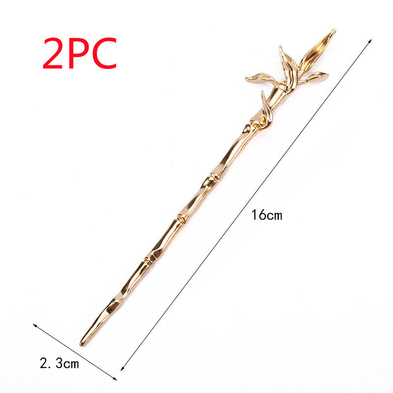 Bamboo Metal Hairpin - Fashion Hair Accessory