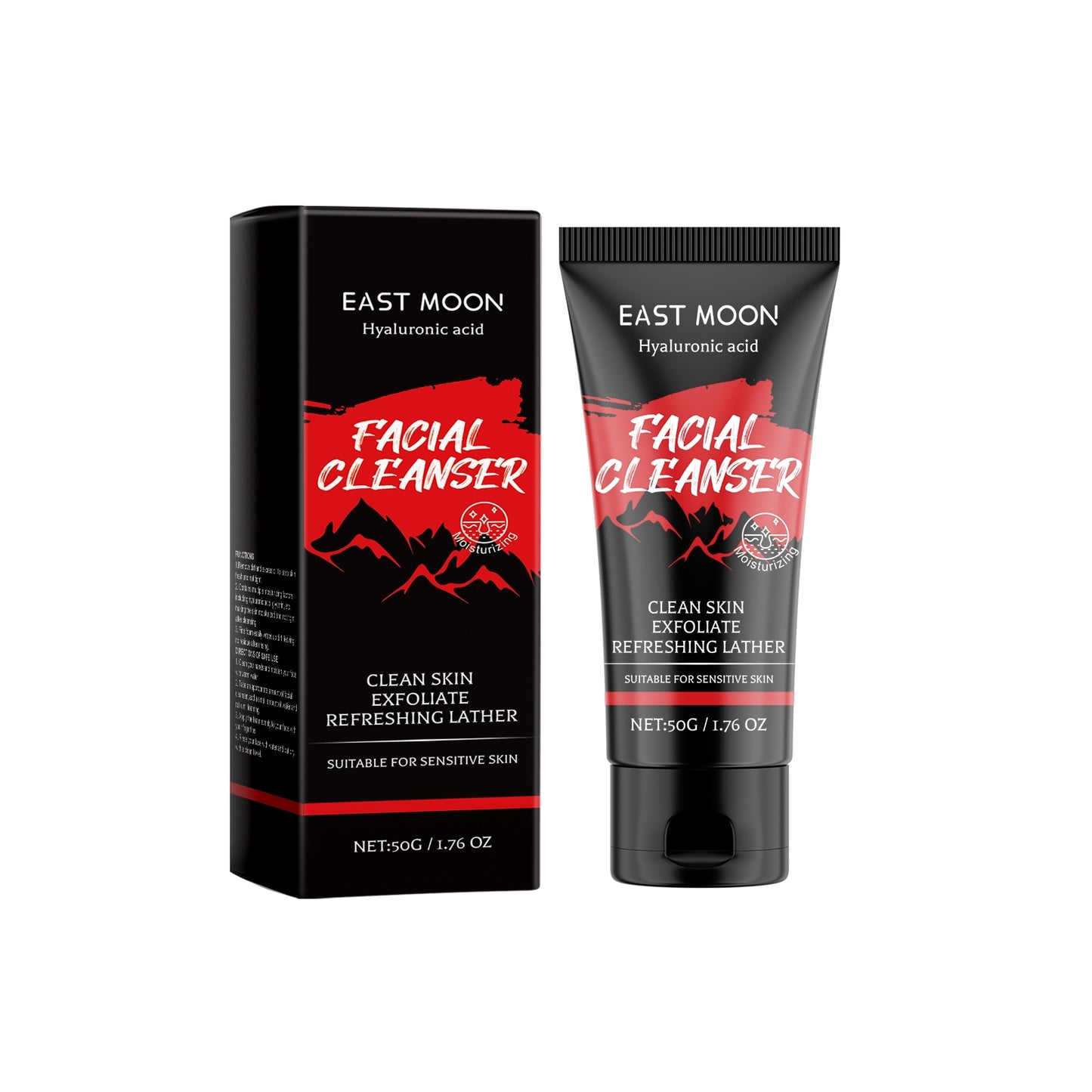 Facial Cleanser with Hyaluronic Acid and Aloe - 50g Natural Skin Care