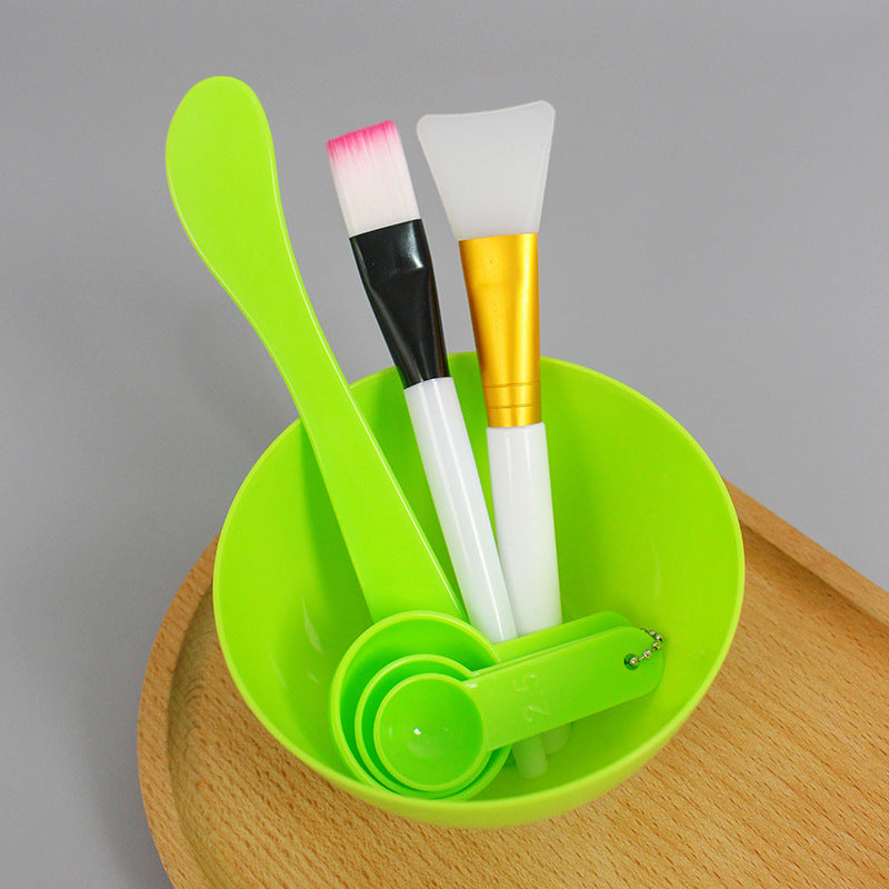7-Piece Facial Mask Tool Set - Silicone Brush, Spatula, Bowl & More