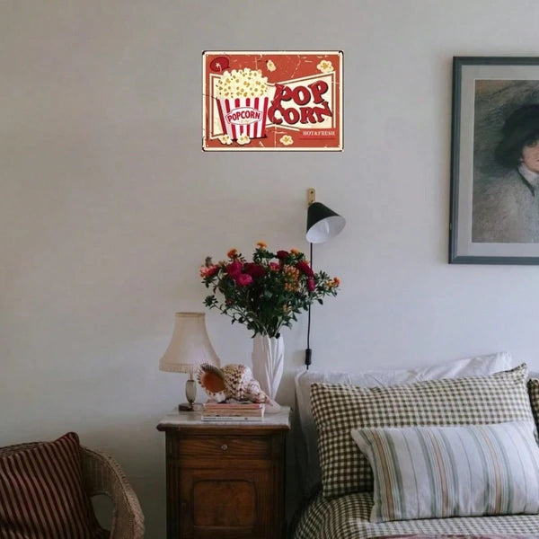 Metal Tin Wall Decoration - 20 cm x 20 cm