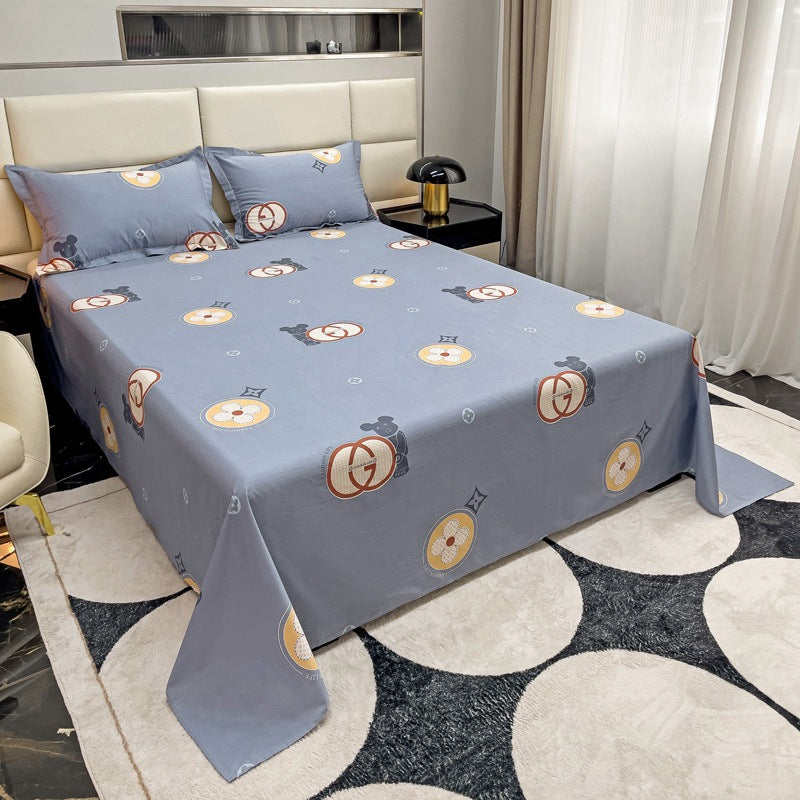 Cotton Printed Twill Bed Sheets - Multiple Sizes & Patterns Available