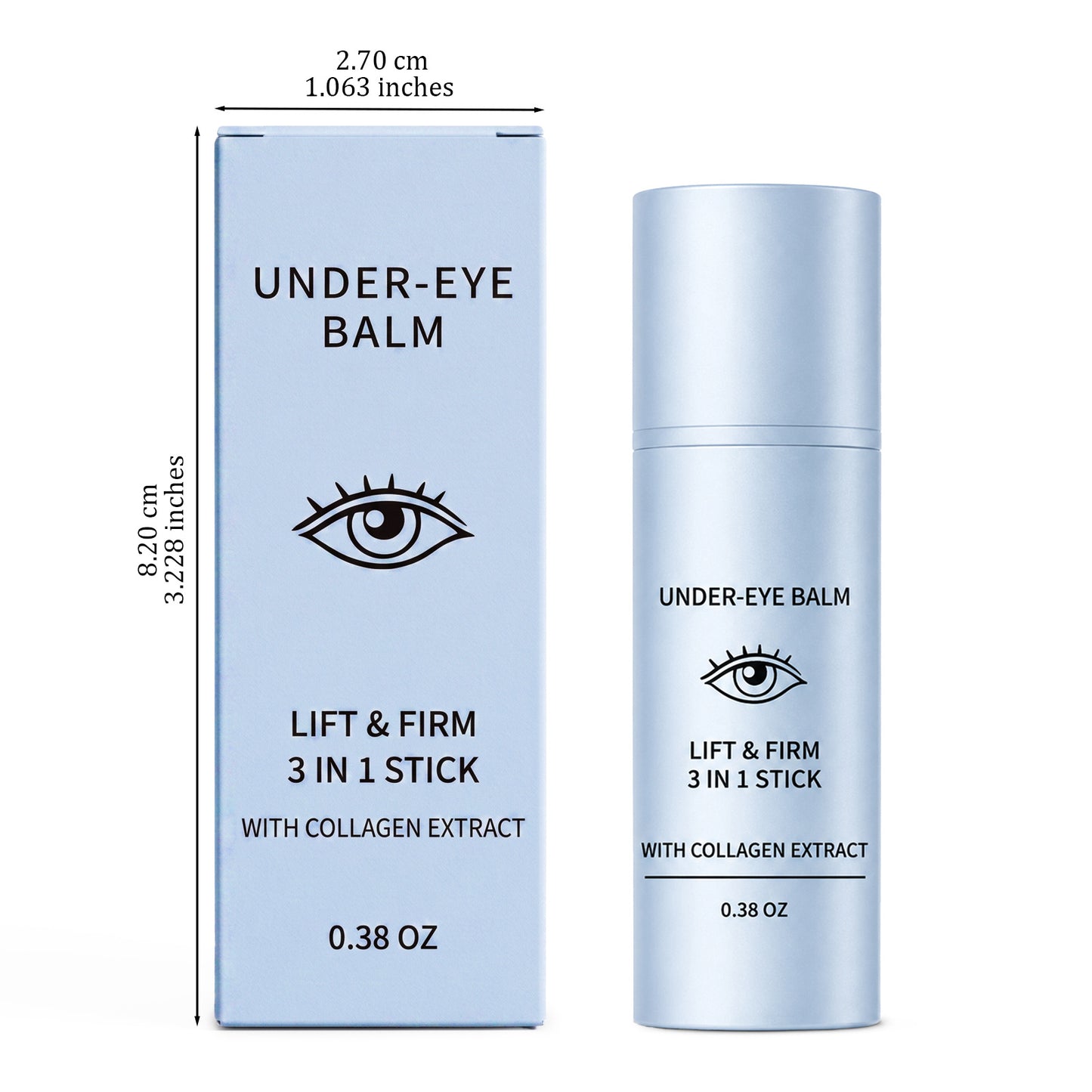 Lift & Firm Under-Eye Balm Stick 3-in-1 Collagen Eye Care 0.38 Oz