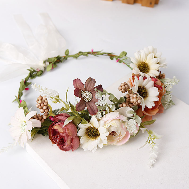 Flower Wreath Headwear - Pastoral Style Headband