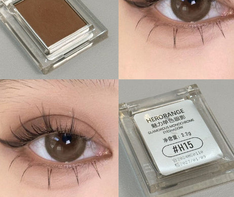 Monochrome Eyeshadow Palette - Matte & Shimmer Colors for Creative Makeup