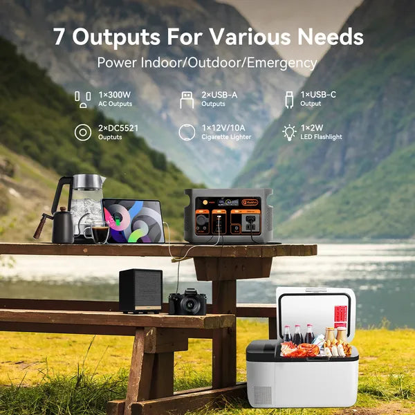 300W Portable Power Station with 179.2Wh LiFePO4 Battery Pack